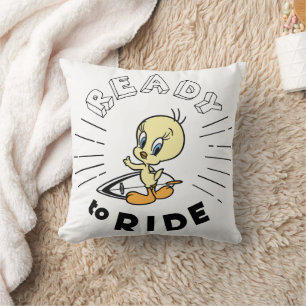 TWEETY™ Surfboard - Ready to Ride Throw Pillow