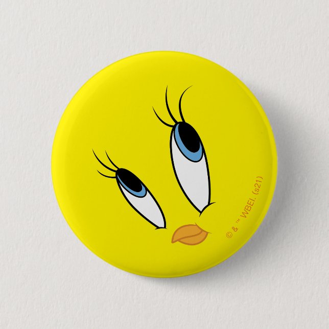 TWEETY™ Sweet Eyes 2 Inch Round Button (Front)