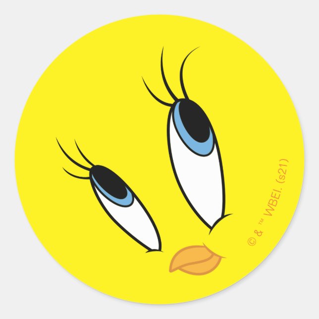 TWEETY™ Sweet Eyes Classic Round Sticker (Front)