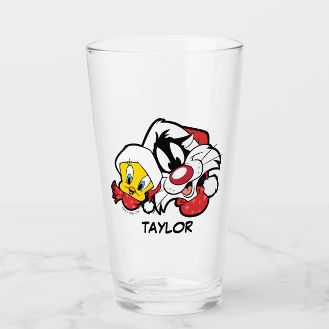 TWEETY™ & SYLVESTER™ "Merry Everything" Glass (Front)
