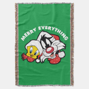 TWEETY™ & SYLVESTER™ "Merry Everything" Throw Blanket
