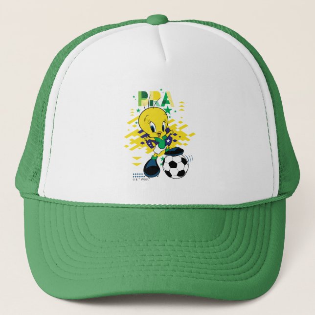 TWEETY™ Team Brazil Soccer Graphic Trucker Hat (Front)