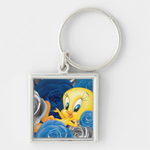 Tweety With Roses Keychain