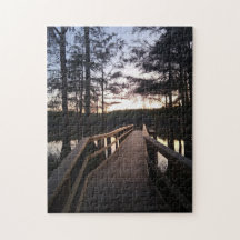 Tweilight Bridge in Cypress Forest
