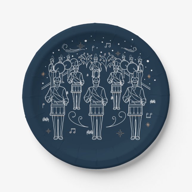 Twelfth Day of Christmas 7" Paper Plates (Front)