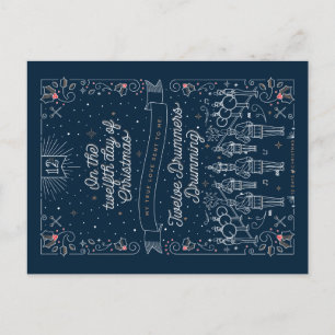 TWELFTH DAY OF CHRISTMAS / Christmas Postcard