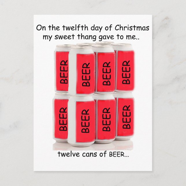 Twelfth Day Redneck Christmas Holiday Postcard (Front)