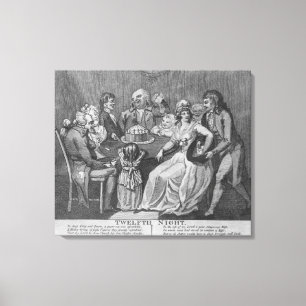 Twelfth Night, 1794 Canvas Print