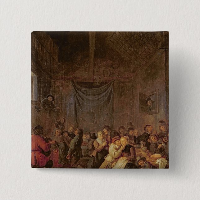 Twelfth Night 2 Inch Square Button (Front)