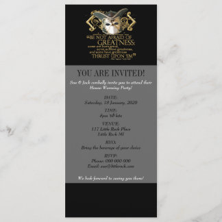 Twelfth Night Quote (Gold Version) Invitation