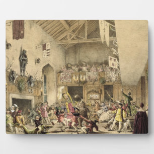 Twelfth Night Revels in the Great Hall, Haddon Hal Plaque