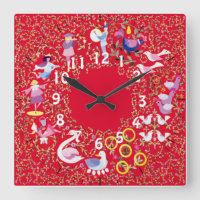 Twelve days of Christmas clock