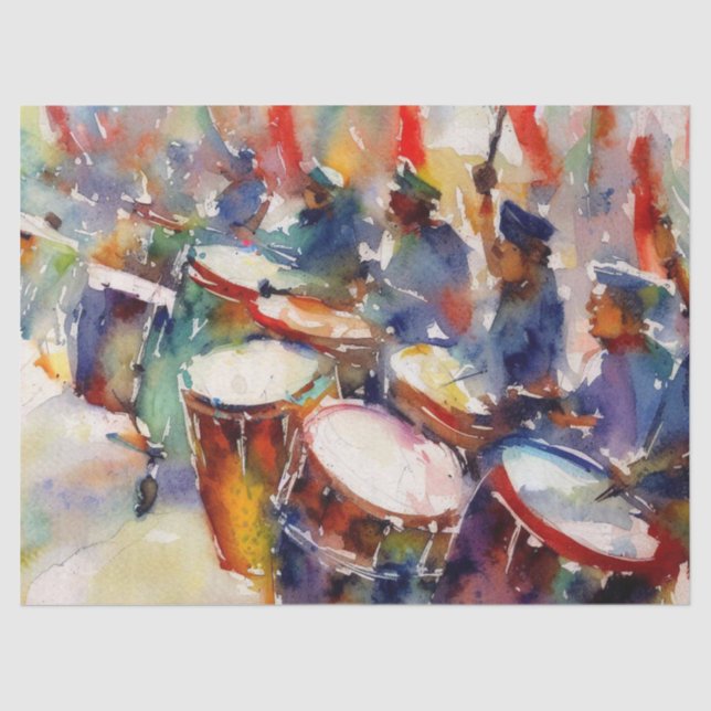 Twelve Days of Christmas: Drummers Drumming (C), Tissue Paper (Front)