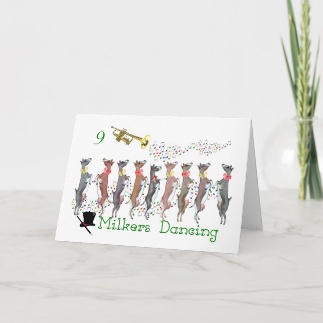Twelve Days of Christmas Parody Holiday Card (Front)