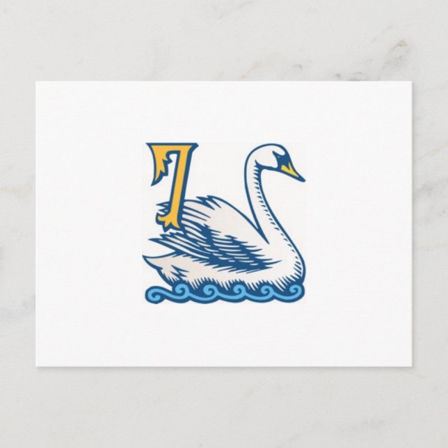 Twelve Days of Christmas - Seven Swans a-Swimming Holiday Postcard (Front)