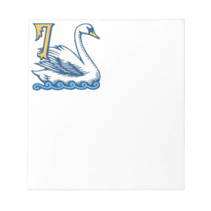 Twelve Days of Christmas - Seven Swans a-Swimming Notepad