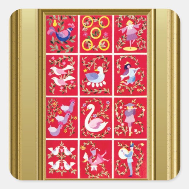 Twelve Days of Christmas, stickers (Front)