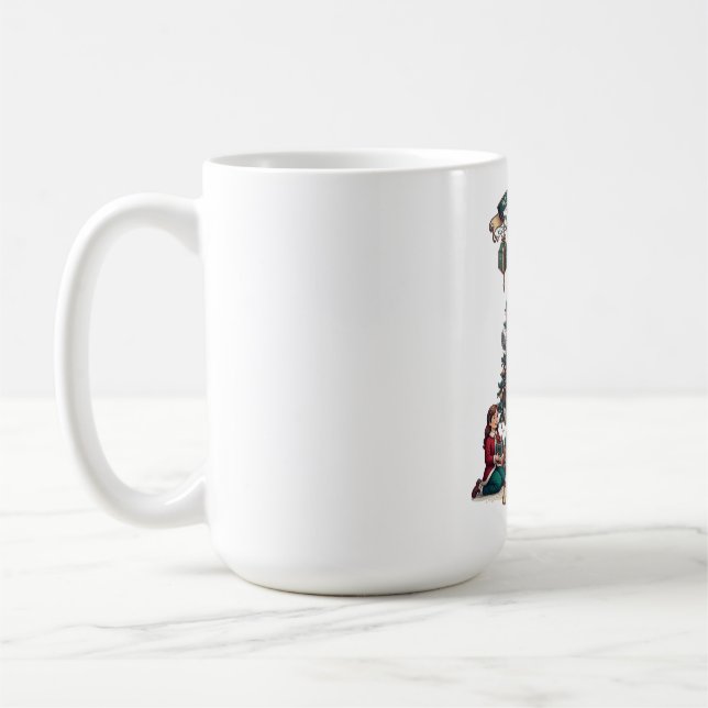 Twelve Days of Christmas T-Shirt, Ornate Gift Tree Coffee Mug (Left)