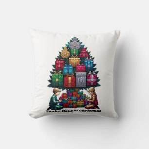 Twelve Days of Gifts T-Shirt, Chronological Christ Throw Pillow