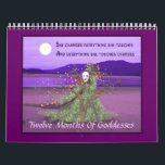Twelve Months Of Goddesses Calendar<br><div class="desc">A different Goddess for each month with parts of chants, incantations, and spell castings.</div>