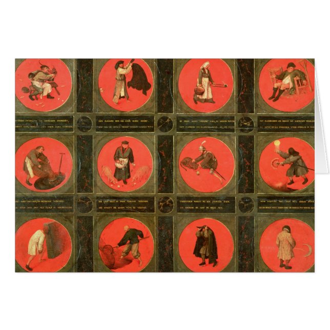 Twelve Proverbs, c.1558-60 (Front Horizontal)