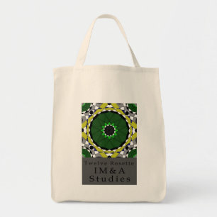 Twelve Rosette Grocery Tote Bag