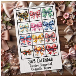 Twelve Seasonal Coquette Bows Calendar<br><div class="desc">Delight in a year of charm and elegance with our Coquette Bow Monthly Calendar! Each month showcases a beautifully designed bow that perfectly captures the spirit of the season. From February’s romantic red hearts to December’s festive poinsettias, and October’s playful jack-o’-lanterns, every page is adorned with unique and stylish illustrations....</div>