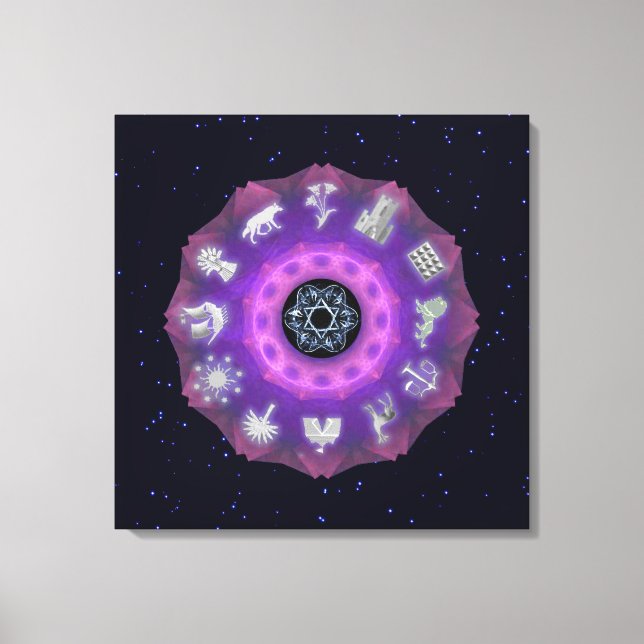 Twelve Tribes Canvas Print (Front)