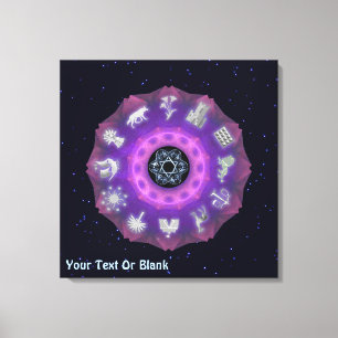 Twelve Tribes Fractal Canvas Print