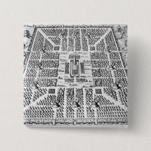 Twelve tribes of Israel 2 Inch Square Button