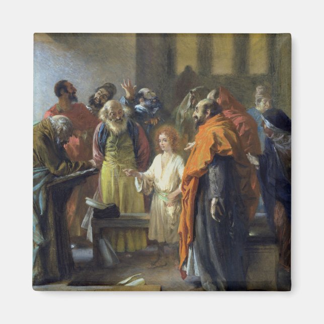 Twelve-year old Jesus in the Temple, 1851 Magnet (Front)