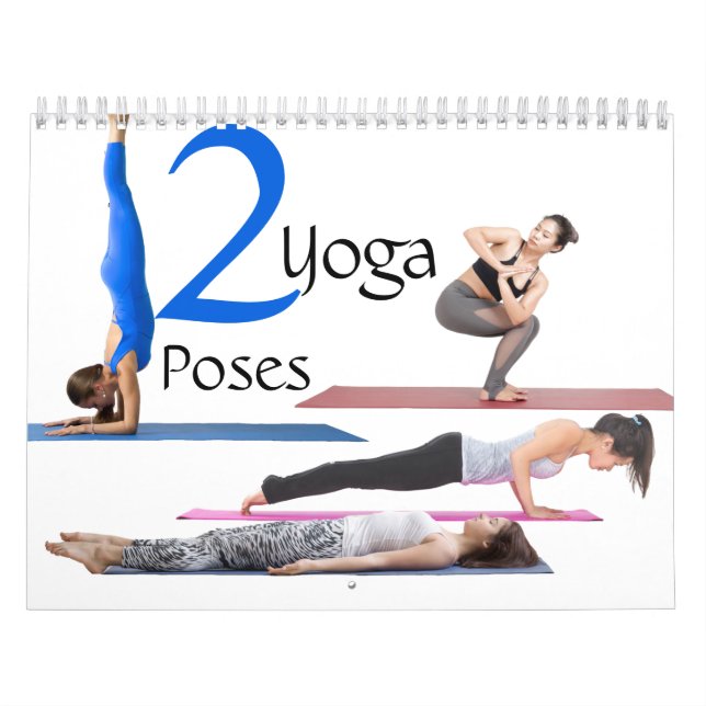 Twelve Yoga poses sanctuary gift Calendar (Cover)