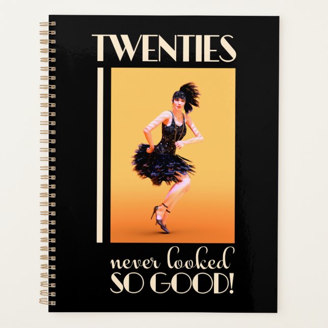 Twenties never looked so good Vintage Planner (Front)