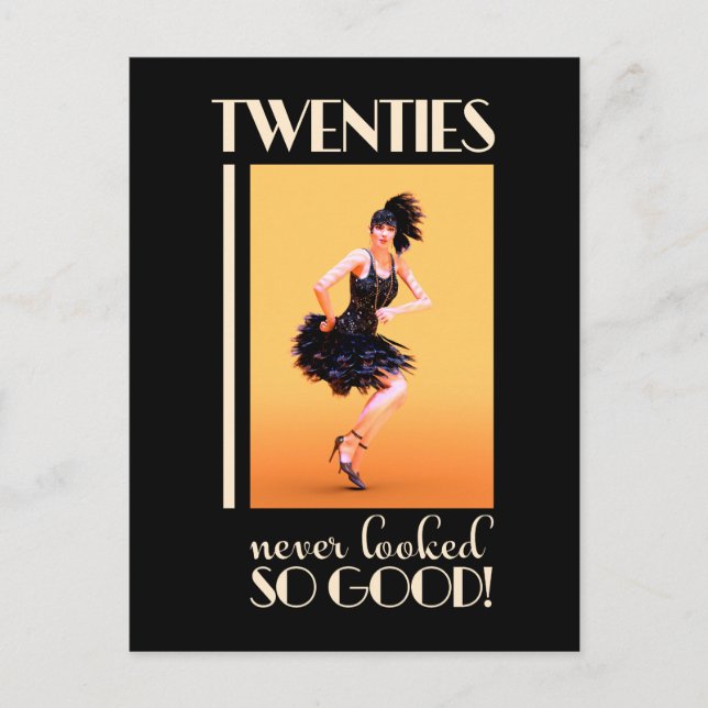 Twenties never looked so good Vintage Postcard (Front)