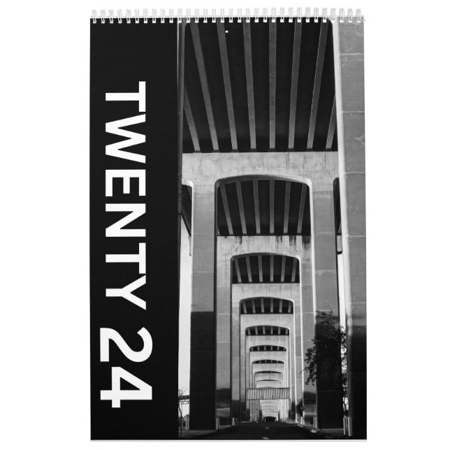 Twenty 24 Black and White - Calendar  (Cover)