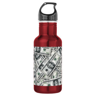 Twenty Dollar Bill Money Pattern 532 Ml Water Bottle