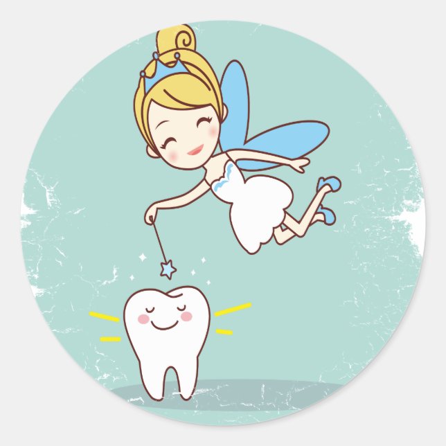 Twenty-eighth February - Tooth Fairy Day Classic Round Sticker (Front)