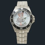 Twenty Fifth Anniversary Photo Watch<br><div class="desc">Personalized photo watch for your twenty fifth wedding anniversary (or personalize for anything you want!). The template is set up for you to add your own photo and you can also edit all of the text if you wish. The wording sits on a semi-transparent border overlay above your photo. The...</div>