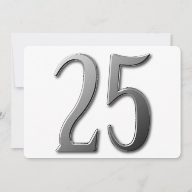 Twenty Five Invitation (Front)