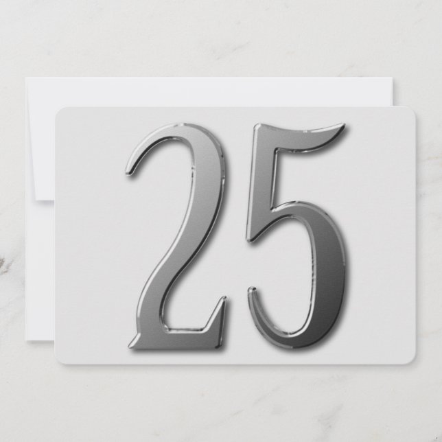 Twenty Five Invitation (Front)
