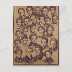 Twenty Five Pupils from the Studio of Antoine Postcard
