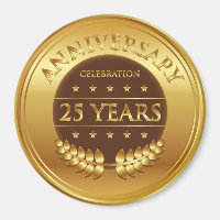 Twenty Five Years Anniversary Gold Medal