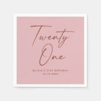 Twenty One Birthday | Dusty Rose Pink Elegant