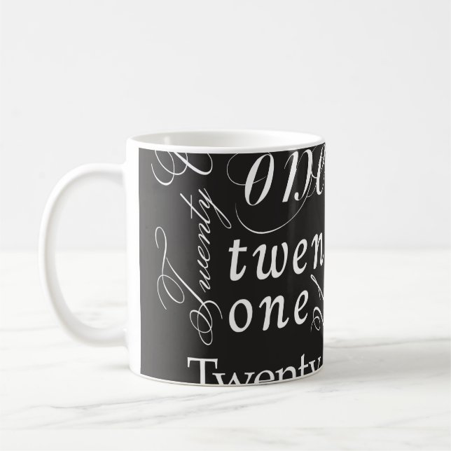 Twenty One Coffee Mug (Left)