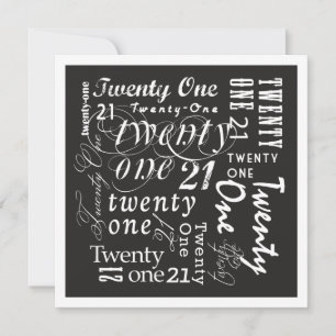 Twenty-One Invitation