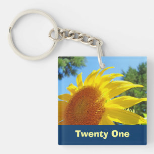 Twenty One Keychains Yellow Summer Sunflower