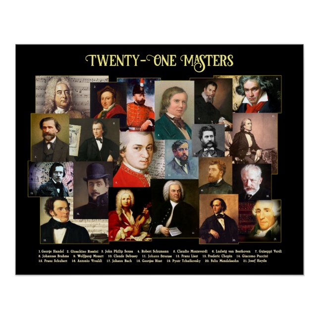 Twenty-One Masters  Poster (Front)