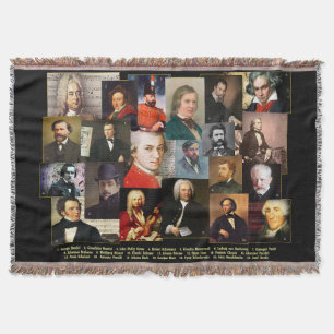 Twenty-One Masters  Throw Blanket