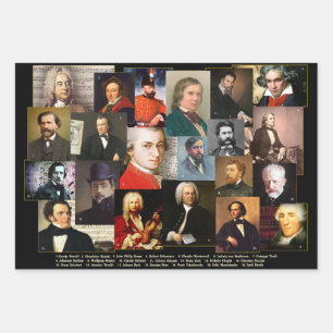 Twenty-One Masters Wrapping Paper Sheet