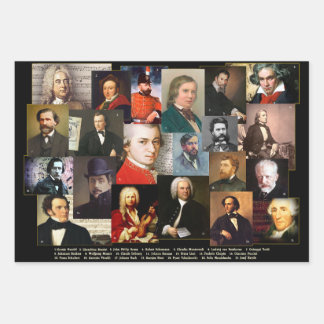 Twenty-One Masters Wrapping Paper Sheet